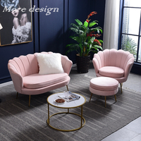 Fauteuil de Style européen moderne en tissu de velours doux canapé salon canapé-lit canapés sectionnels