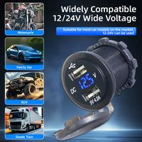 Chargeur de voiture USB à charge rapide QC3.0, chargeur de voiture compact mini adaptateur pour prise de charge de véhicule 5V 4.2A