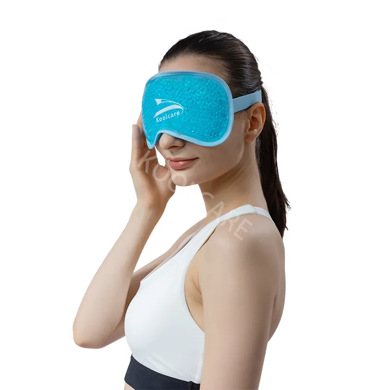 Mikrowellen geeignete Perle Perle Kühlgel Augen masken Gefrier bar Super heiß kalt Therapie Gel Perle Stoff Schlaf maske Weich gel Augen maske