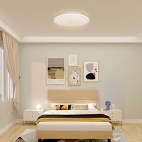 Plafonnier LED pour salle de bain et couloir, IP44, commercial, 24W, 2400 lm, détecteur de mouvement, sans scintillement, CRI80, PF0.9, 350 mm