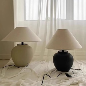 โคมไฟเซรามิก Zen รุ่น E27 LED 220V แสงวอร์มไลท์ ถนอมสายตา โคมไฟตั้งโต๊ะตกแต่ง สไตล์จีนใหม่ วาบิซาบิ โคมไฟวินเทจ - Product Image 2