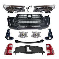 Accessoires Automobiles 2016 à 2021 Kit de Conversion Carrosserie Large pour Toyota Hilux Revo, Pare-chocs Avant et Calandre