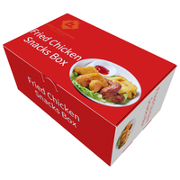 Venta al por mayor de China, aperitivos para llevar, comida rápida, caja de pollo para freír perros calientes para llevar, hamburguesa, pollo frito, caja de embalaje de contenedor de comida rápida