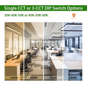 Thiết kế mỏng dẫn ánh sáng Trần tuyến tính 3000K 4000K 6000K 110V 220V Đầu vào thân thiện với môi IP44 5 năm bảo hành CE ROHS chứng nhận - Product Image 3