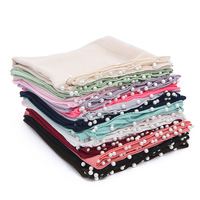 Musulman en gros Bonbons Couleur Femmes Longue Hijab Doux En Mousseline de Soie Écharpe Wrap Châle Pashmina Foulards