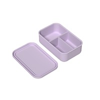 Boîte de rangement pour le déjeuner en silicone, qualité alimentaire, légère, utilisable au micro-ondes, boîte à lunch pour les employés de bureau, esthétique haut de gamme