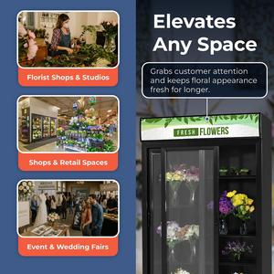 Exhibidor Refrigerado para Bebidas Rebirth Flower con Ventilador y Enfriamiento por Aire para Uso Comercial - Product Image 3