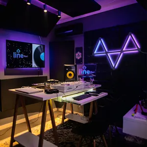 Alexa Google RGB Smart Light Multicolored Segmented Control Music Sync Home Decor Led Glide Wall Light