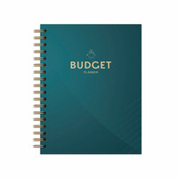 Organisateur de planificateur de budget financier A5 personnalisé Journal de suivi des dépenses OEM avec reliure en spirale et emballage en boîte comprenant un autocollant