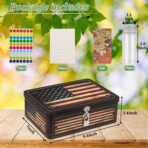 Organisateur graphique moderne à 35 emplacements, kit de rangement <span class=keywords><strong>Hobit</strong></span>, boîte graphique américaine satisfaite pour fournitures de jardin - Product Image 2