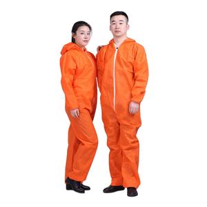 Certificat CE OEM Accepté Blanc <span class=keywords><strong>PP</strong></span> PE Microporeux Jetable Antistatique Hazmat Costumes Respirant Peintres Combinaisons - Product Image 2