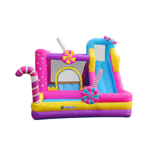 Chất Lượng Cao Trẻ Em Của Inflatable <span class=keywords><strong>Trampoline</strong></span> Lâu Đài Kẹo Land Dễ Thương Trượt Kẹo Inflatable Trượt Nước Trượt - Product Image 2