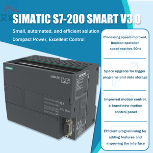 Nuevo PLC SIMATIC S7-200 SMART original 6ES7288-1SR60-0AA2, módulo de CPU estándar SR40, controlador programable 36DI/24DO, 2x PROFINET - Product Image 3