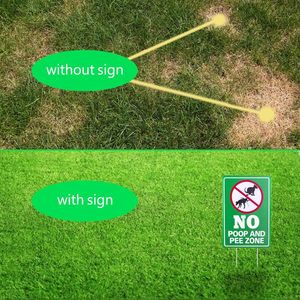 Tùy chỉnh kích thước 11.81 "<span class=keywords><strong>x</strong></span> 5.91" con chó không có poop & <span class=keywords><strong>PEE</strong></span> sân dấu hiệu-UV bằng chứng bền thân thiện với môi PVC/Nhôm - Product Image 4