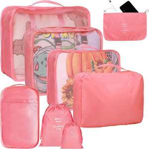 6 Set Packing Cubes Travel Luggage Packing Organizers Set <b>Compression</b> Storage Shoe <b>Bag</b> Clothing Underwear <b>Bag</b> - Product Image 5