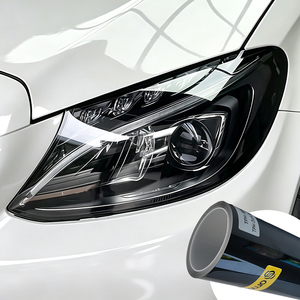 Película coreana de material TPH para cambio de color de faros, tinte oscuro negro para luces de coche, 7.5mil, para lámparas traseras de automóviles, precio al por mayor - Product Image 2
