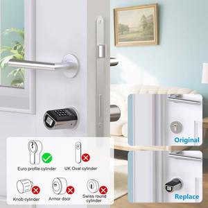 वेल्लॉक थोक गुणवत्ता 304 स्टेनलेस स्टील कीलेस pcb41 पासवर्ड कार्ड डेडबोल्ट स्मार्ट डोर लॉक सिलेंडर - Product Image 3