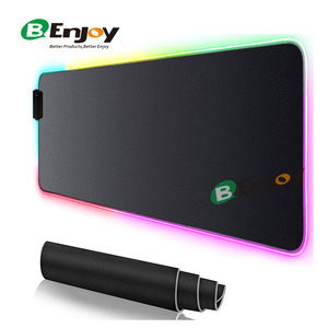 لوحة ماوس ألعاب ناعمة بإضاءة RGB مع قاعدة مطاطية مانعة للإنزلاق متوفرة بالمخزون - Product Image 6