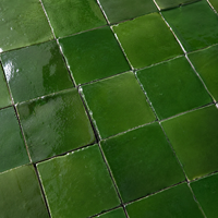 Carreaux de céramique émaillés faits à la main de style marocain, carreaux carrés et carreaux métro multi-tailles pour crédence de cuisine et mur de salle de bain en stock