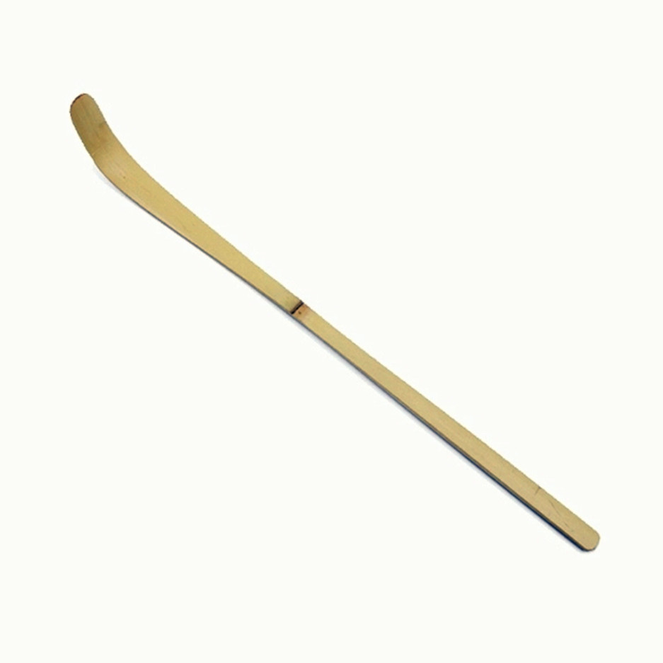 White bamboo spoon
