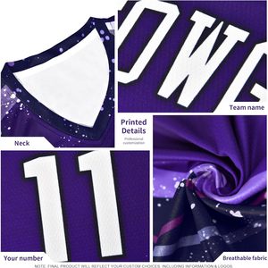 Conjunto de Uniforme de Baloncesto Personalizado Unisex para Adultos, Cuello en V, Sublimado, Absorbente de Humedad, Impresión de Nombre, Número y Logotipo del Equipo - Product Image 5