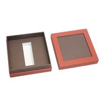 Boîtes cadeaux rigides en carton écologiques imprimées sur mesure, deux pièces, avec fenêtre sur le couvercle, pour emballages de parfums, crèmes pour le visage et soins de la peau