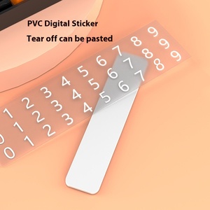 Premium Digital <b>Moving</b> Car Plate �C Durable Plastic Temporary Parking Number Sign - Product Image 5