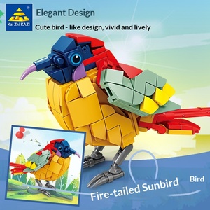 Bloques de Construcción de Aves, Juguete Educativo para Niños de 5 a 7 Años, Modelos de Aves de Plástico ABS - Product Image 4