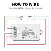 Juego de control dual de un canal de autoalimentación, interruptor impermeable RF433, interruptor cinético inalámbrico para luz/hogar inteligente