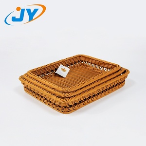 Hình chữ nhật thân thiện với môi nhựa đa chức năng bánh mì và trái cây lưu trữ hiển thị giỏ cho thực phẩm trình bày trong cửa hàng hoặc giới thiệu - Product Image 2