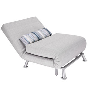 Canapé-lit pliant <span class=keywords><strong>Fauteuil</strong></span> pliant Lit simple Gris Crème Structure métallique Tissu rembourré Meubles de maison OEM Moderne CN;ZHE - Product Image 4