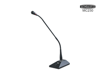 Microphone Col de Cygne Filaire Cardioïde Métallique Haute Sensibilité avec Connecteur XLR, Anti-Bruit, pour Diffusion de Nouvelles, Présentations et Pupitre