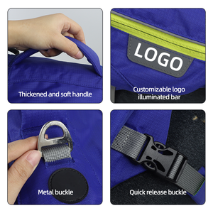 Mochila con arnés <span class=keywords><strong>para</strong></span> <span class=keywords><strong>perros</strong></span>, bolsa de sillín <span class=keywords><strong>para</strong></span> <span class=keywords><strong>perros</strong></span> medianos y grandes, alforja con bolsillos laterales de seguridad reflectantes - Product Image 4