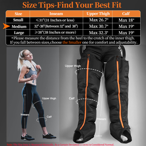 Không khí nén khởi động cho vận động viên cứu trợ cơ bắp đau nhức và đau không khí compressionleg Massager phục hồi khởi động cho vận động viên - Product Image 6