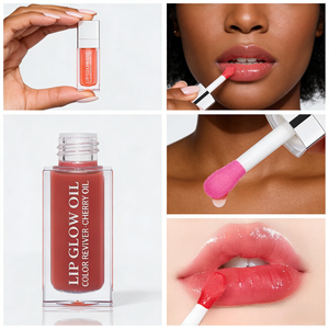 Aceite Labial con Color de Marca Privada, Hidratante y Nutritivo, con Pincel Grande, Brillo Labial Voluminizador e Hidratante para Maquillaje Diario - Product Image 4