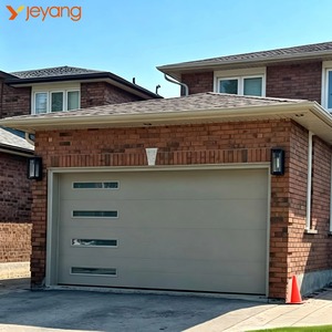 <span class=keywords><strong>Porta</strong></span> da <span class=keywords><strong>Garage</strong></span> Sezionale Automatica JY Moderna in Acciaio con Pannello Sandwich Isolato in Schiuma di Alluminio Antivento a Vista Completa - Product Image 5