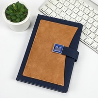 Cahier de planificateur de réunion annuelle A5 de haute qualité 100 feuilles Logo personnalisable étudiants calendrier d'affaires Graduation Company cuir