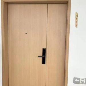 การปรับแต่งพื้นผิวฟิล์มเคลือบสีผงอัดขึ้นรูปประตูไม้อลูมิเนียมไร้กรอบ - Product Image 2