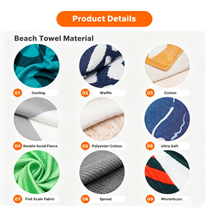 Toalla de Baño y Playa Deportiva Absorbente de Microfibra de Doble Cara con Estampado de Terciopelo, Secado Rápido, Material Grueso, Diseño de Ondas - Product Image 5