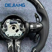 Volant de voiture en cuir et fibre de carbone forgée de haute qualité, prêt à l'emploi, pour BMW M3 M4 M5 M6 F15 F20 F22 F25 F31 F30 F12 F16