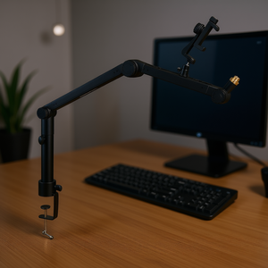 Support de microphone réglable pour bureau Shure pour Blue Yeti Hyperx Quadcast Blue Snowball Shure Sm7b Audio Technica - Product Image 2