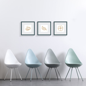 Silla Teardrop, Diseño Moderno y Minimalista, Silla de Restaurante Ligera para Adultos, Azul, Blanco, Verde, Negro, Rosa, Gris - Product Image 4