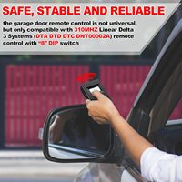 Remote Control Pintu Garasi 2 Tombol 310MHz 8 Dip Switch Pembuka Gerbang Transmitter Cocok untuk Model DTA DTD DTC DNT00002A