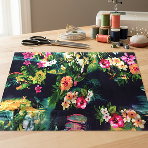 Tela de Satén Sedoso Poly Span con Estampado Digital, Hilo DTY Tejido de 57/58'', 100% Poliéster, Satén de Seda para Vestidos y Trajes - Product Image 3