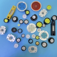 Niveau à bulle circulaire en métal REALMAX avec trous de fixation, diamètre 50mm/60mm/70mm/80mm/90mm/100mm