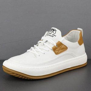 Zapatillas Casuales de Piel Auténtica en Blanco y Negro Modelo PH Personalizadas para Hombre con Servicio de Logotipo Personalizado - Product Image 2
