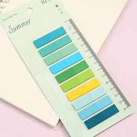 Offre Spéciale blocs-notes auto-adhésifs en plastique PET transparent Notes autocollantes de papeterie avec règles pratiques pour un usage quotidien