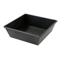 Doppelseitig Antihaftbeschichtete 1,5mm Aluminium Quadratische Pizza-Backform 9 Zoll 250x250mm Pizza-Backblech Pizzateller