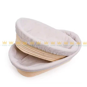 10 pulgadas de silicona duradera ovalada nuevo diseño a prueba para cesta Banneton tela de lino al por mayor a granel para hornear herramientas de pastelería hechas - Product Image 3