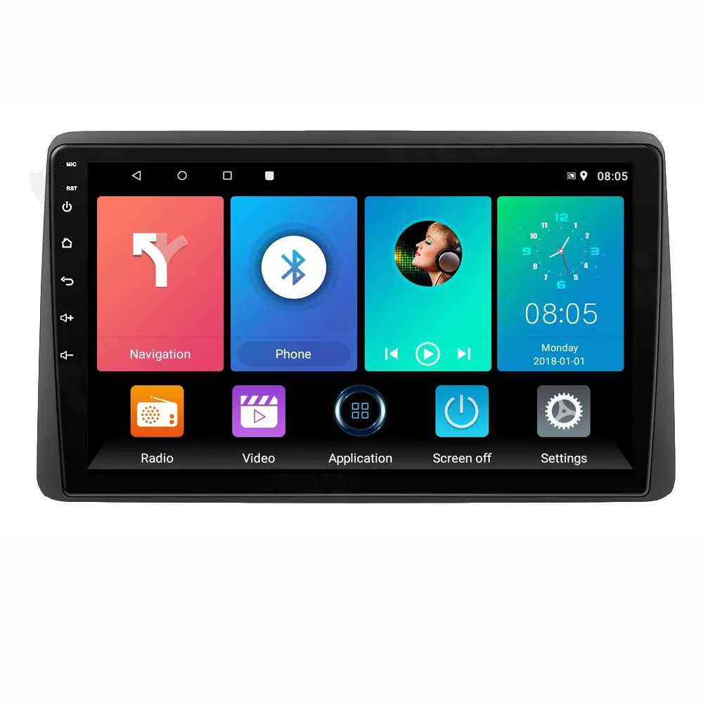 Radio con GPS para coche, reproductor Multimedia con Android, 2 Din, unidad principal, Marco, para Renault Dacia Duster 2018, 2019, ARKANA-2019